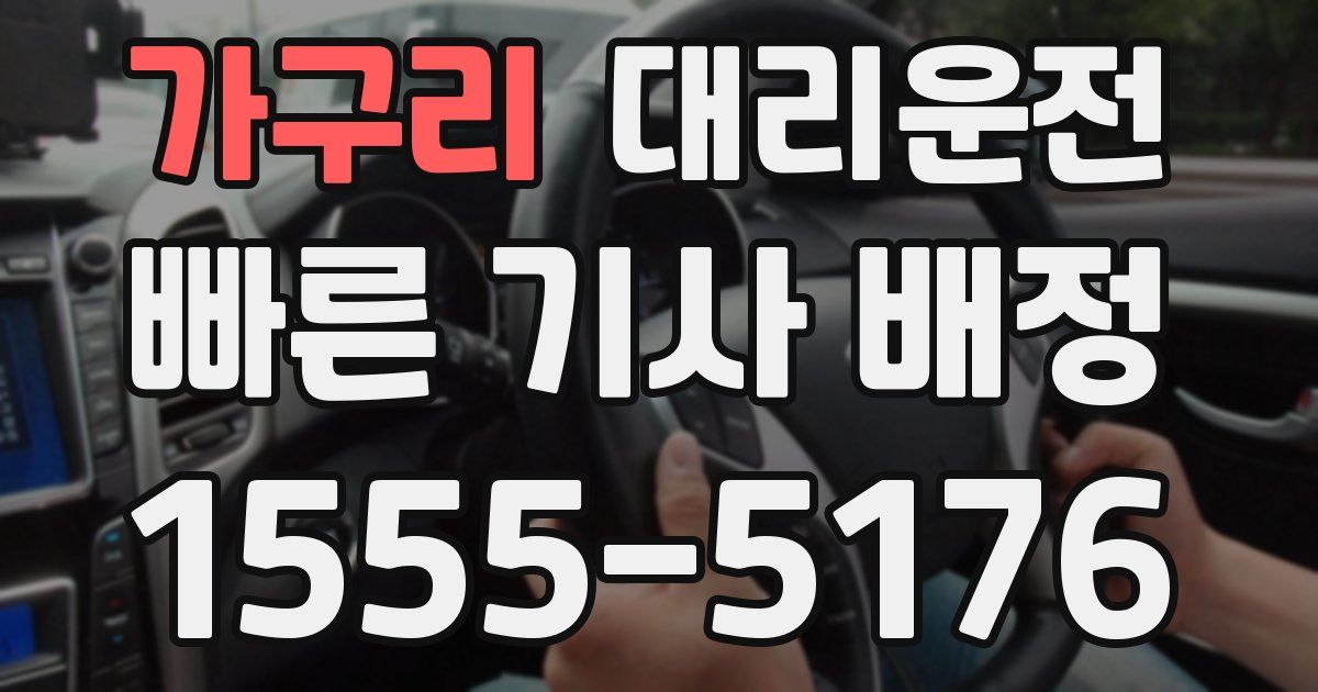 일일대리기사