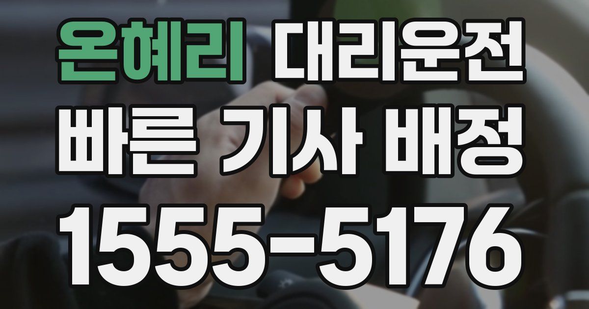 일일대리기사