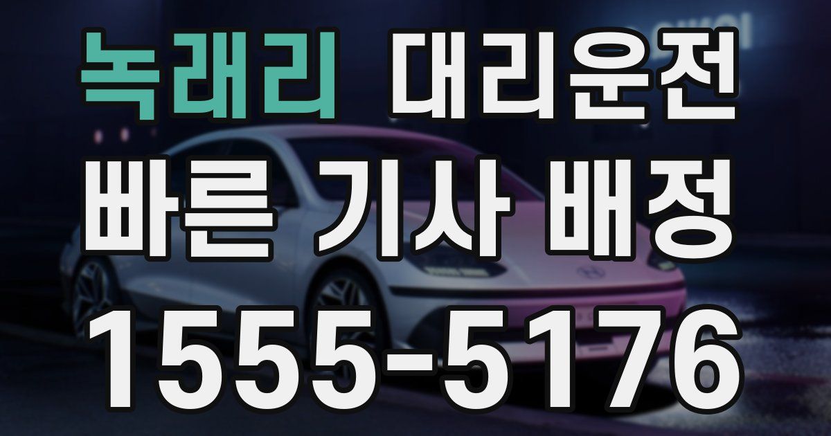일일대리기사