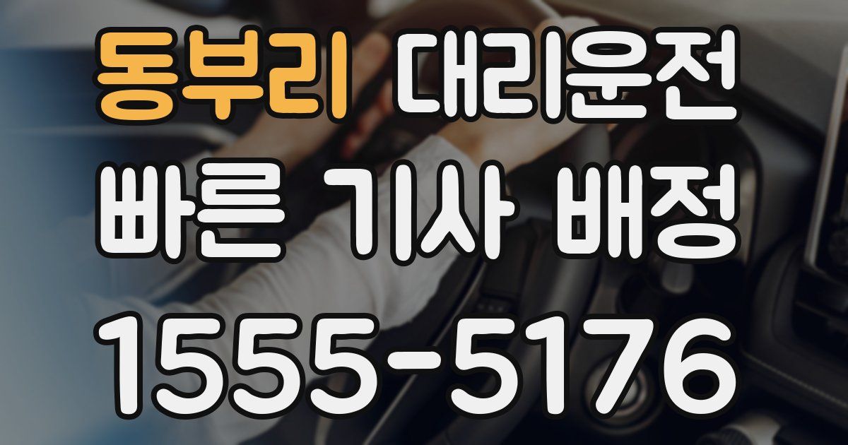 일일대리기사