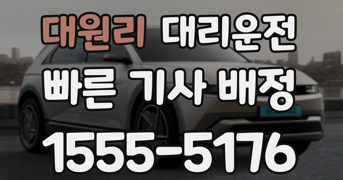 일일대리기사