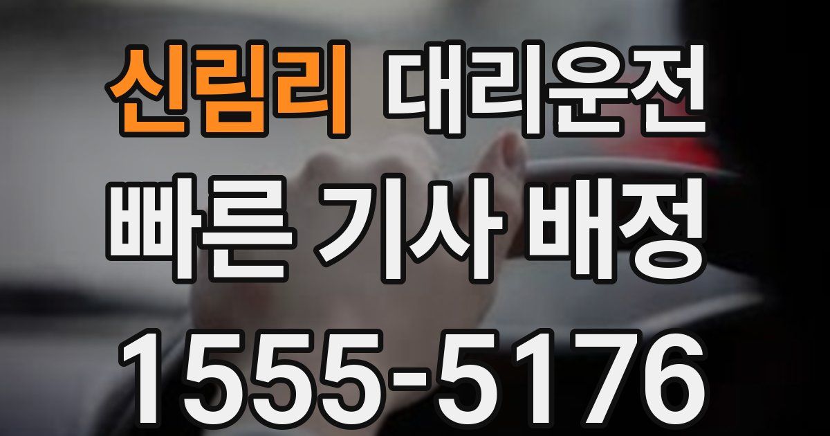 일일대리기사