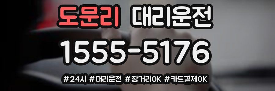 도문리 대리운전
