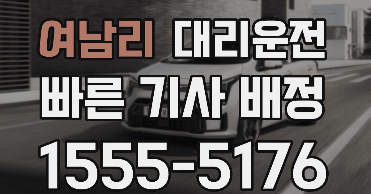 일일대리기사
