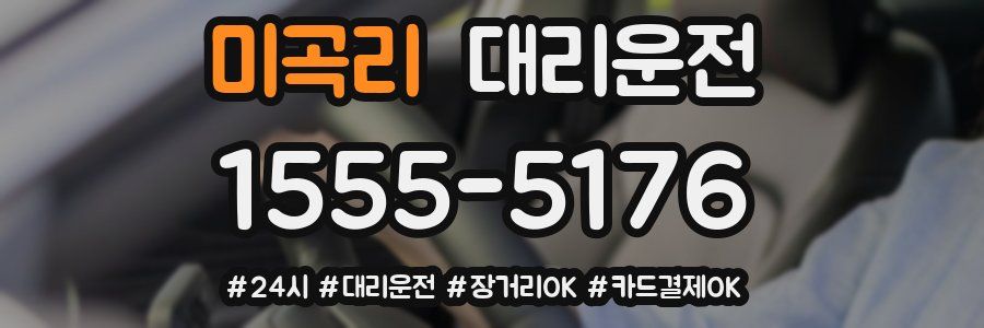 미곡리 대리운전