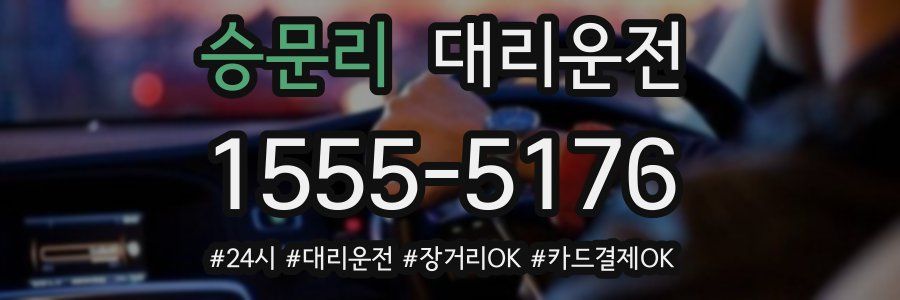 승문리 대리운전