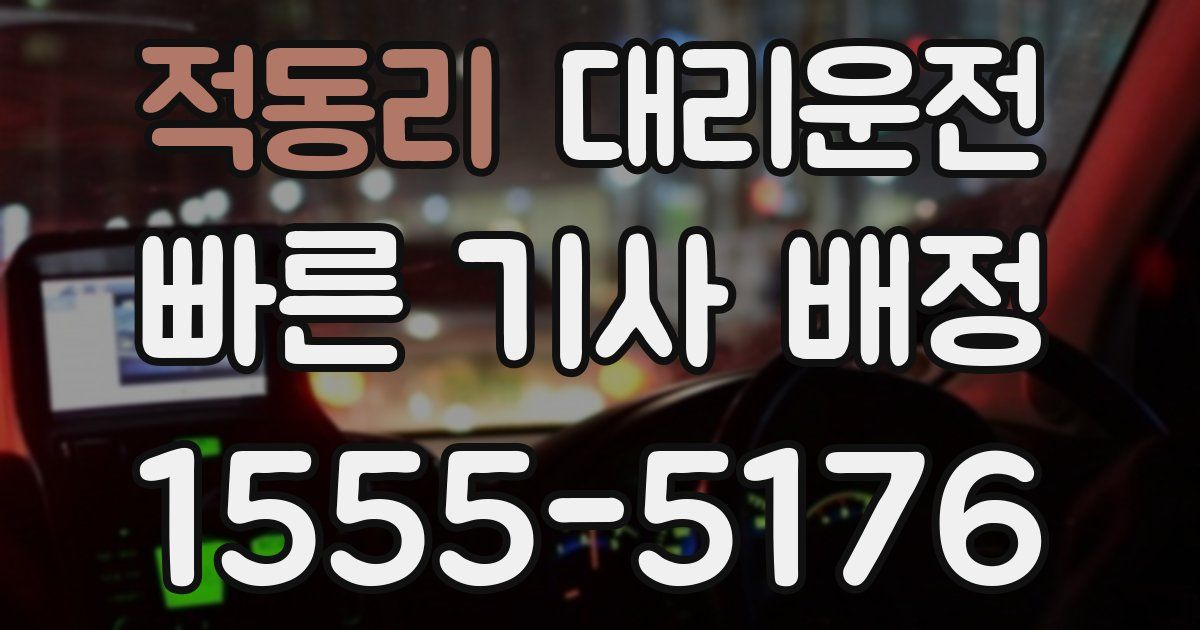 일일대리기사