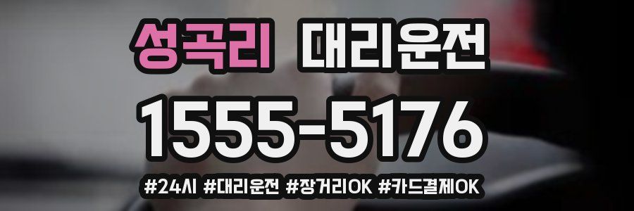 성곡리 대리운전