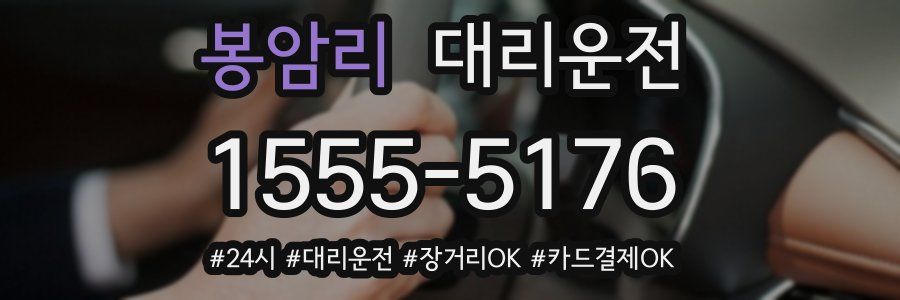 봉암리 대리운전