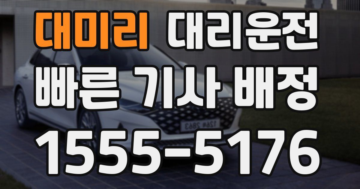 일일대리기사