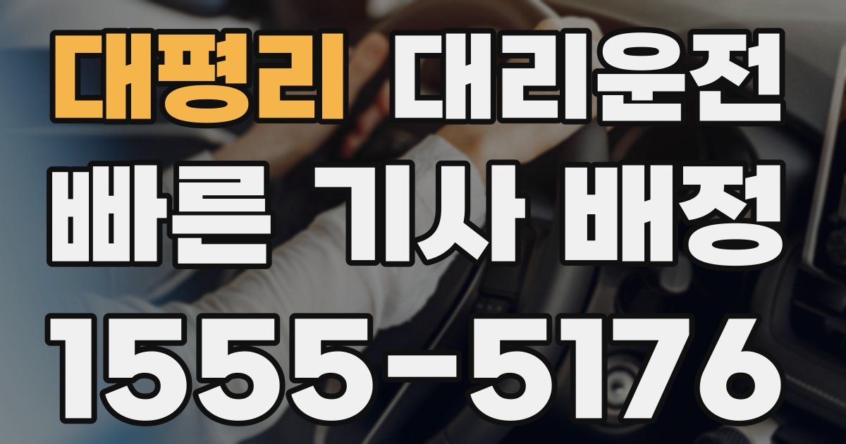 일일대리기사