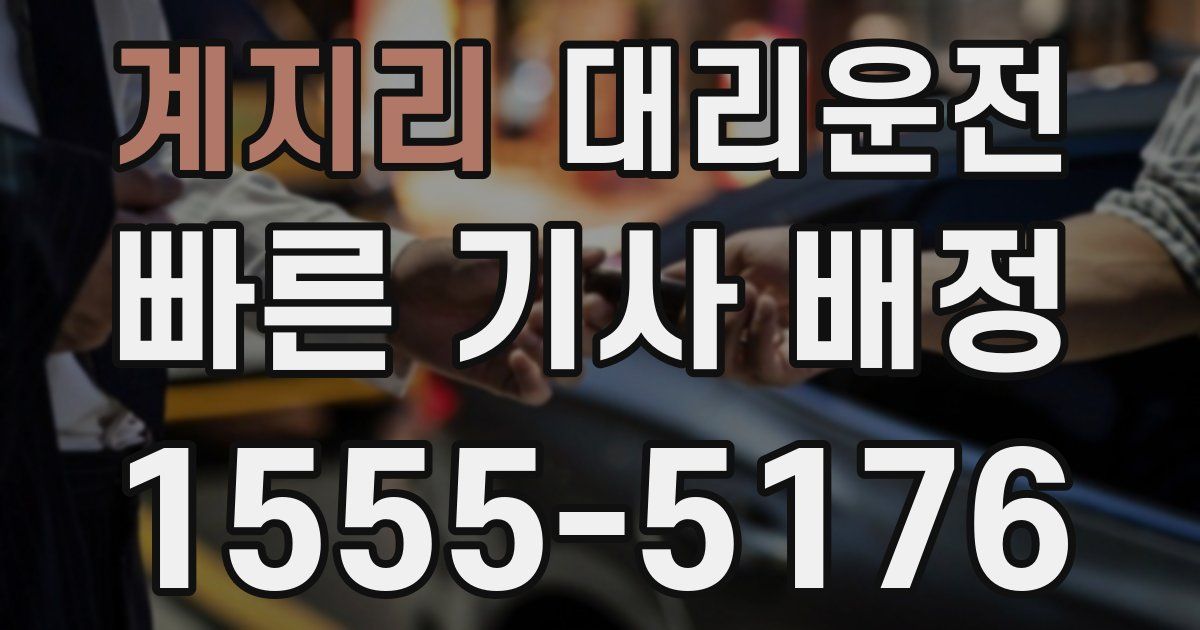 일일대리기사
