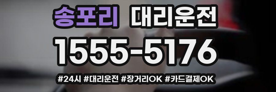 송포리 대리운전