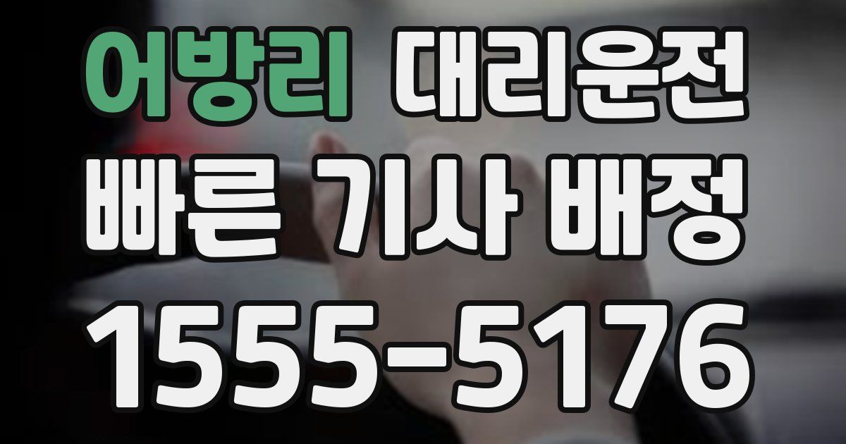일일대리기사