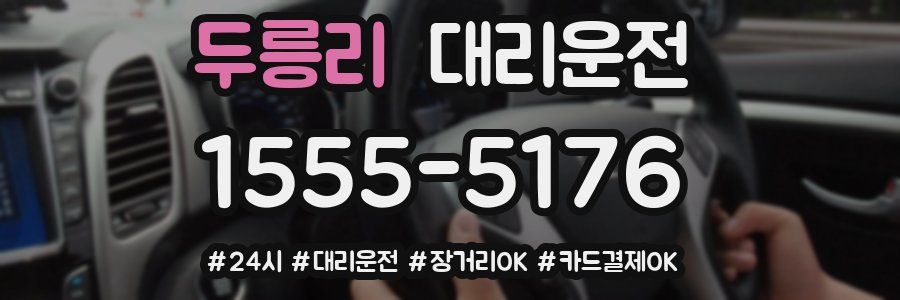 두릉리 대리운전