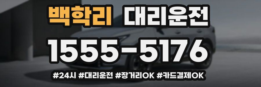 백학리 대리운전