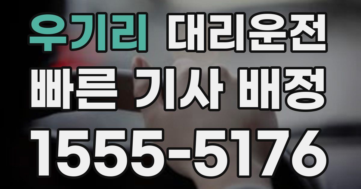 일일대리기사