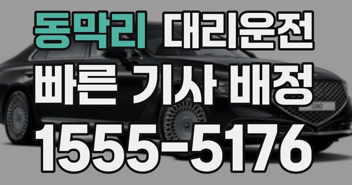 일일대리기사