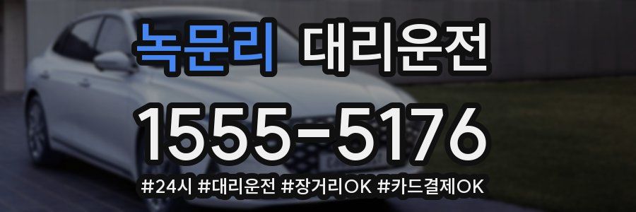 녹문리 대리운전