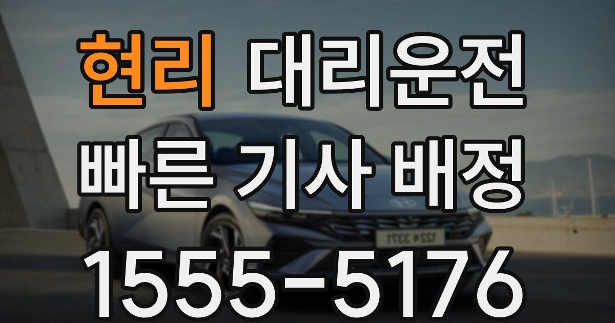 일일대리기사