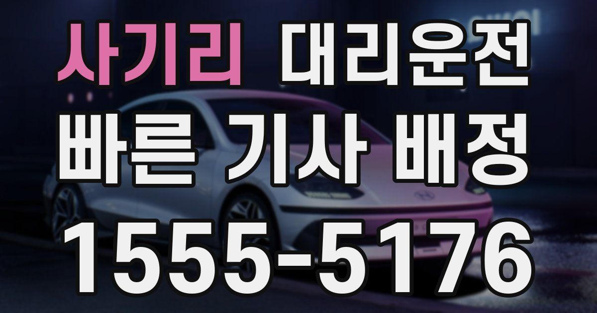 일일대리기사