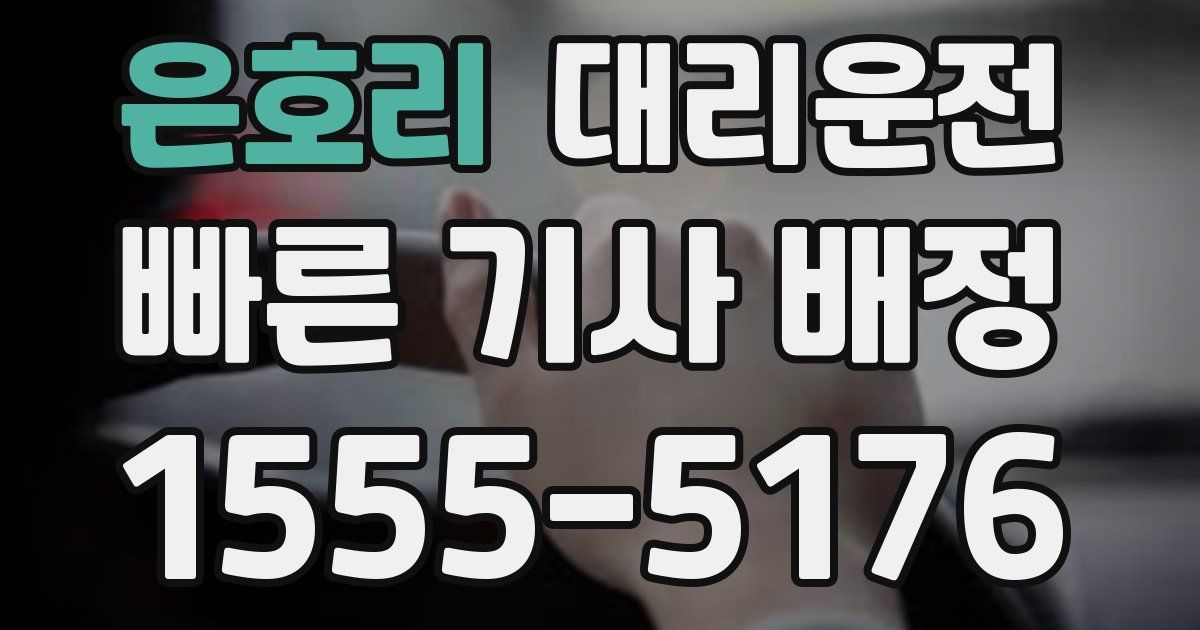 일일대리기사