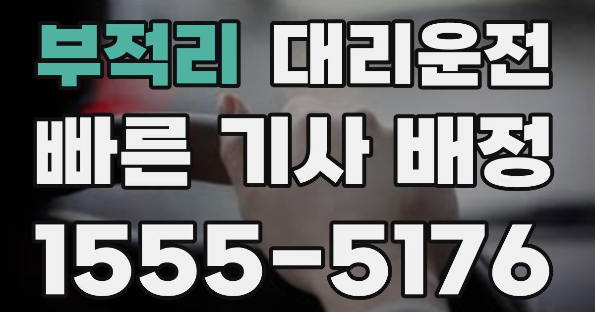 일일대리기사