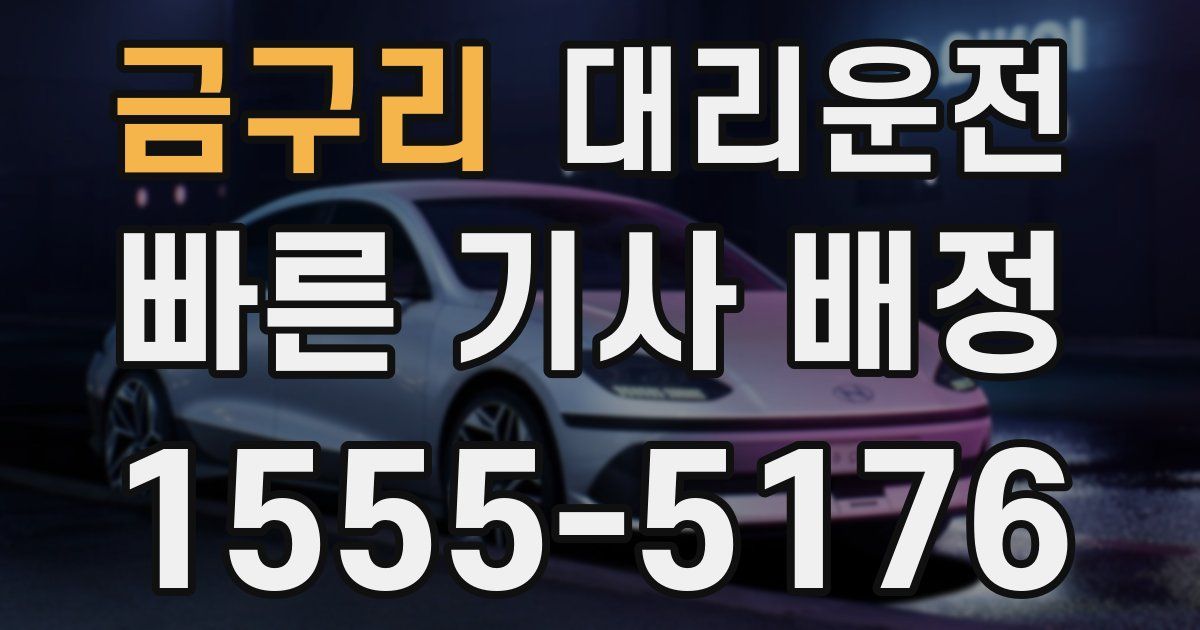 일일대리기사