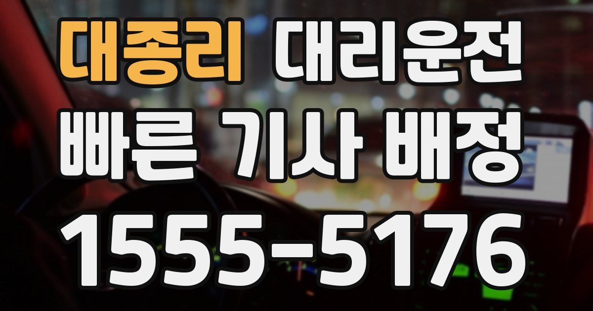 일일대리기사