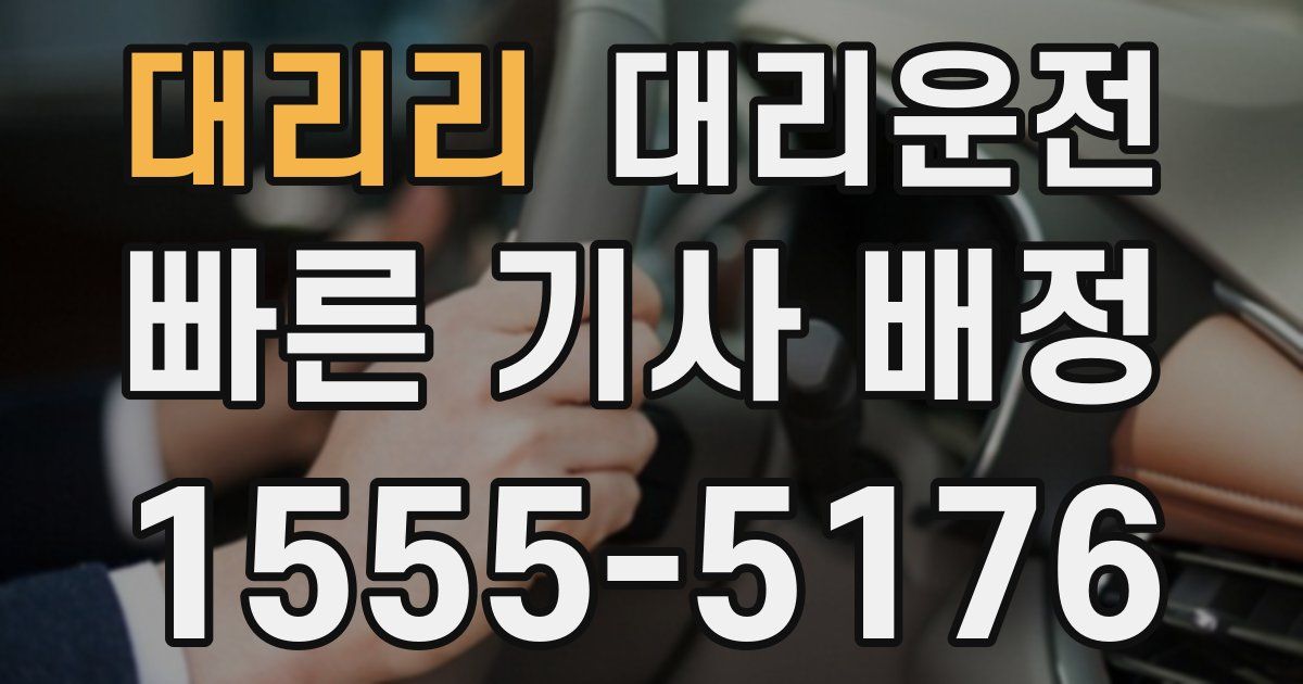 일일대리기사