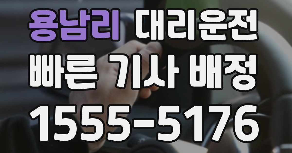 일일대리기사