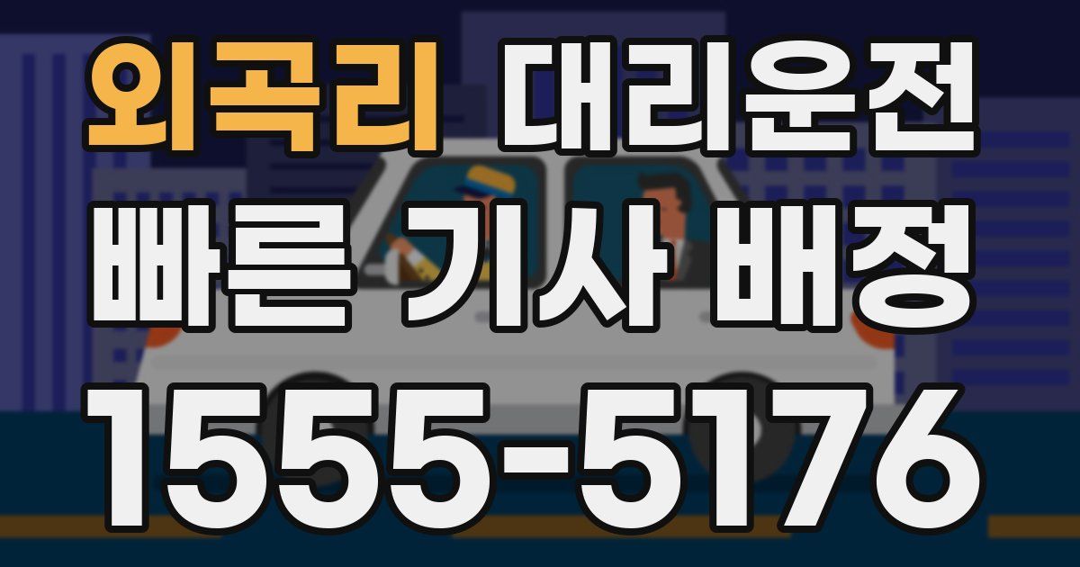 일일대리기사
