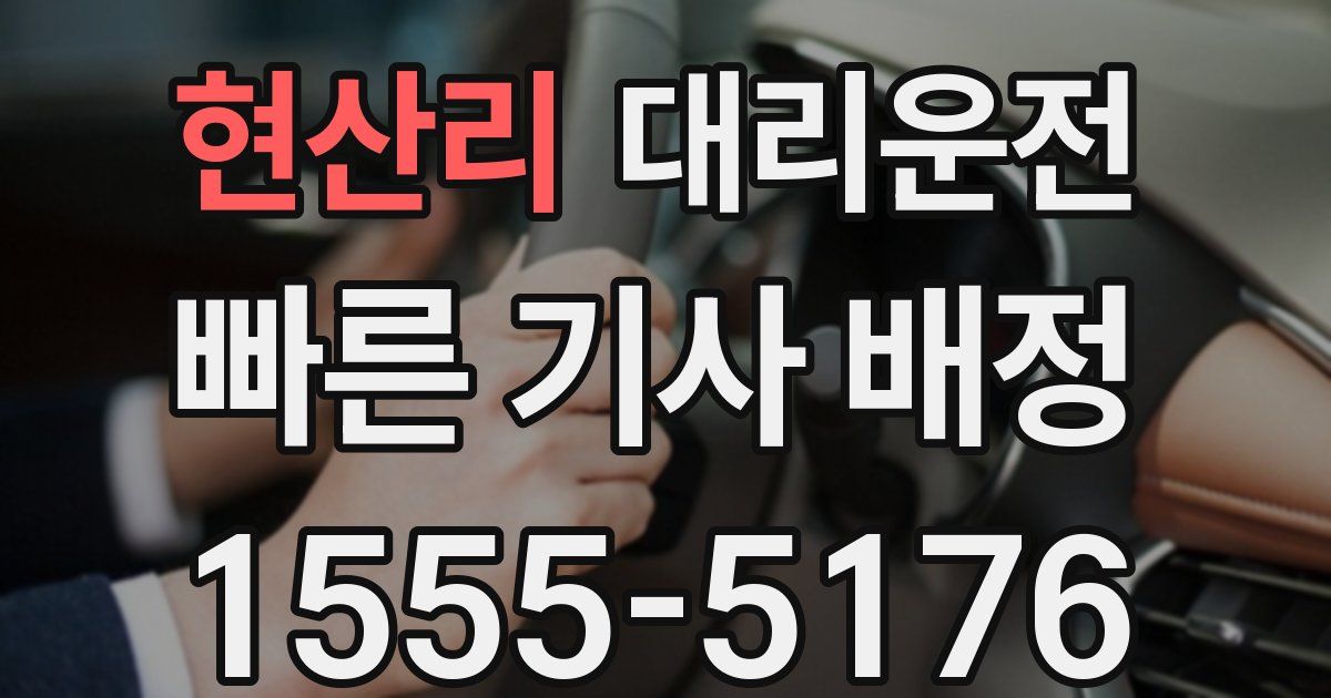 일일대리기사