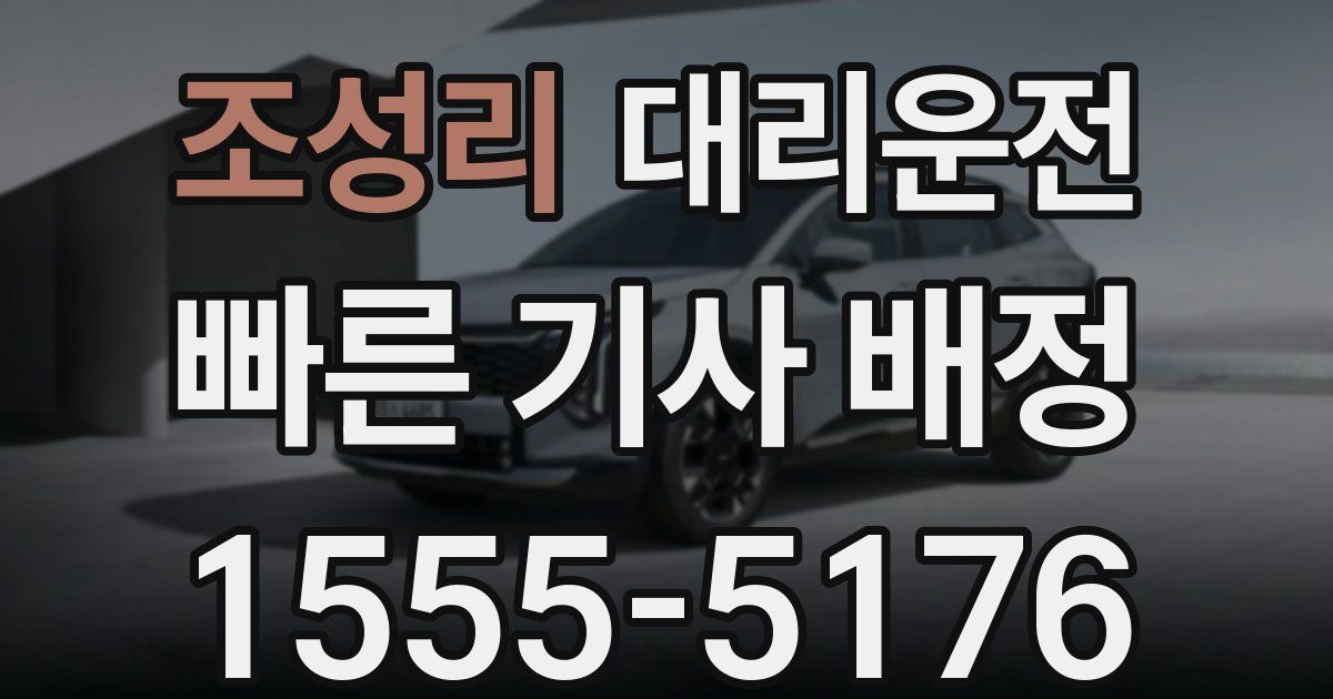 일일대리기사