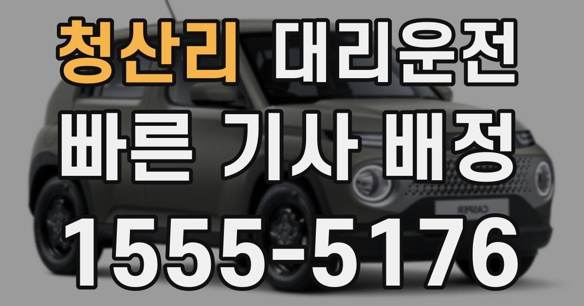 일일대리기사