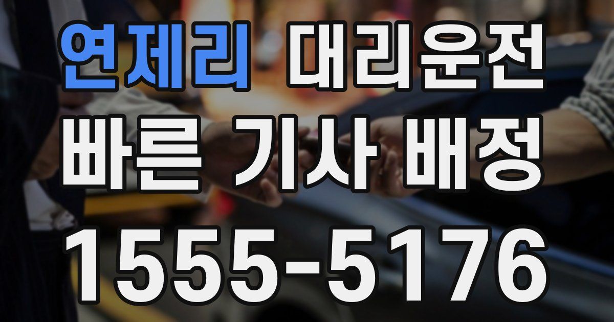일일대리기사