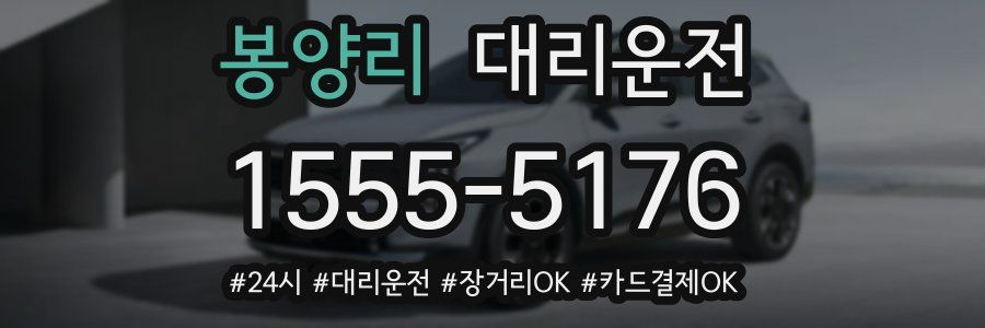 봉양리 대리운전