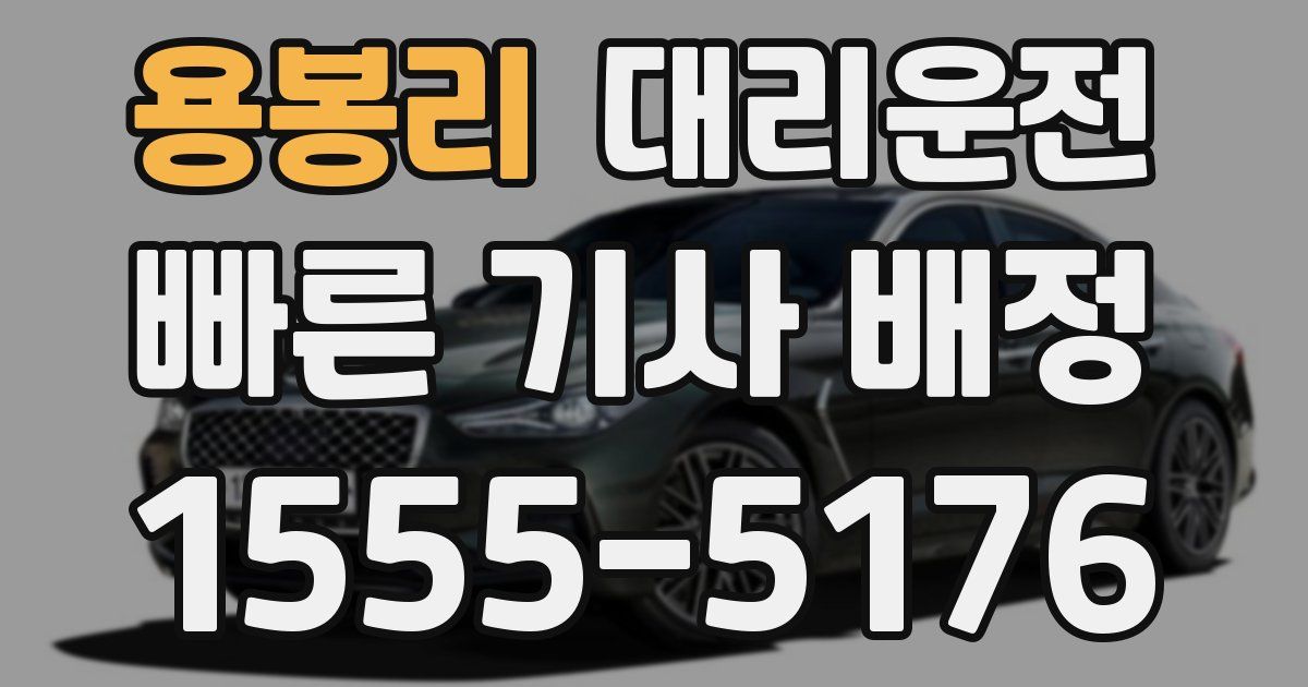 일일대리기사