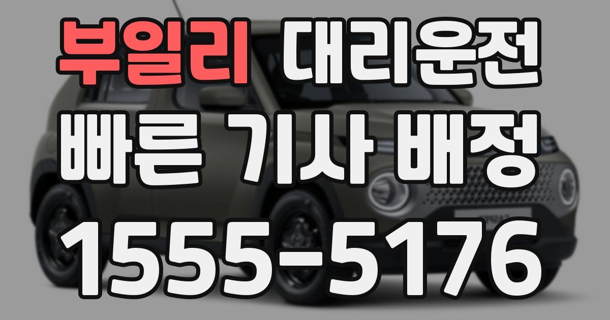 일일대리기사