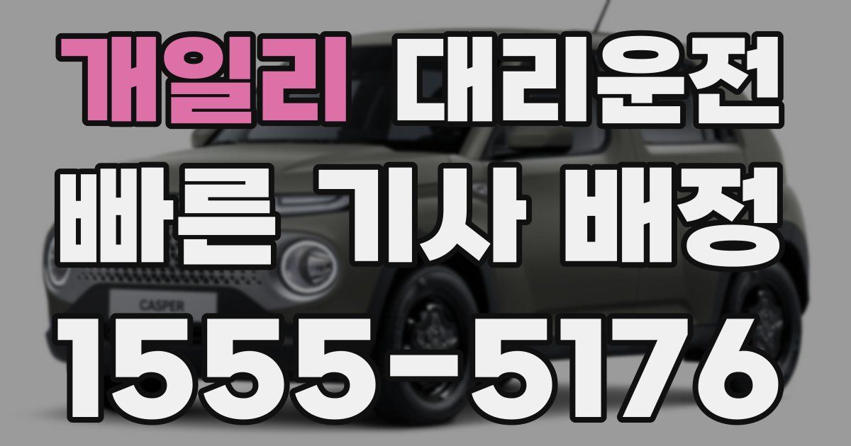일일대리기사