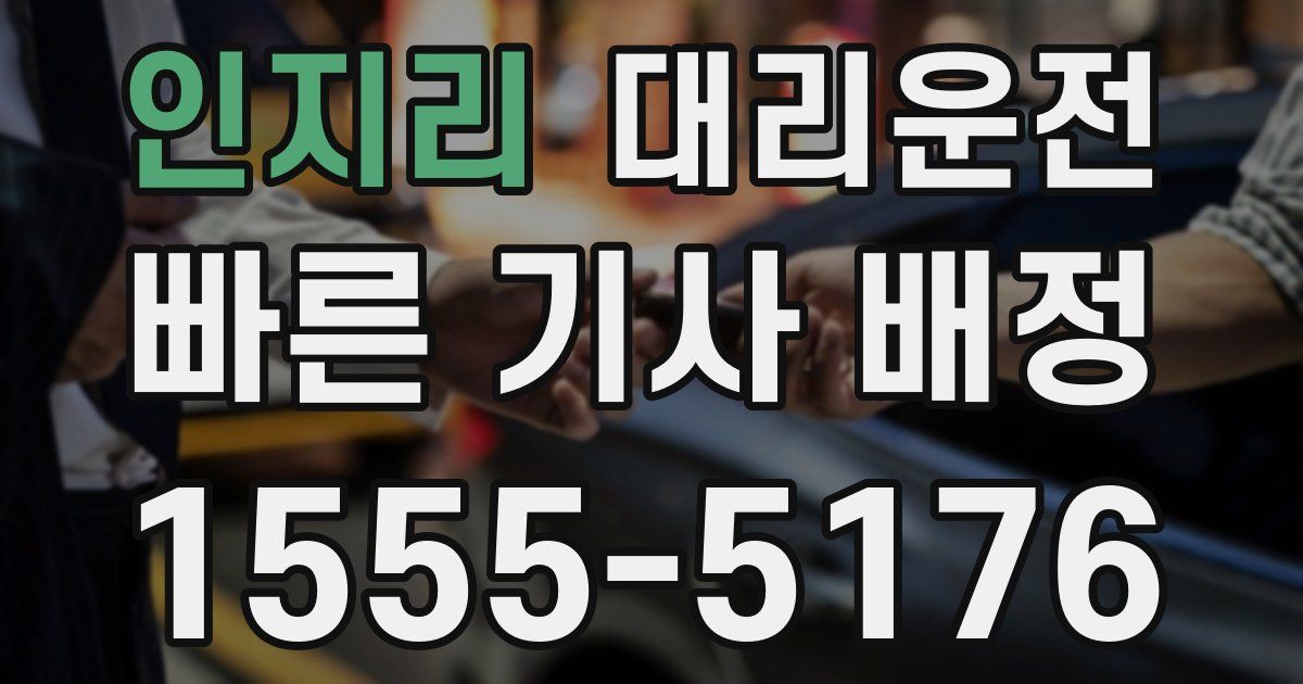 일일대리기사