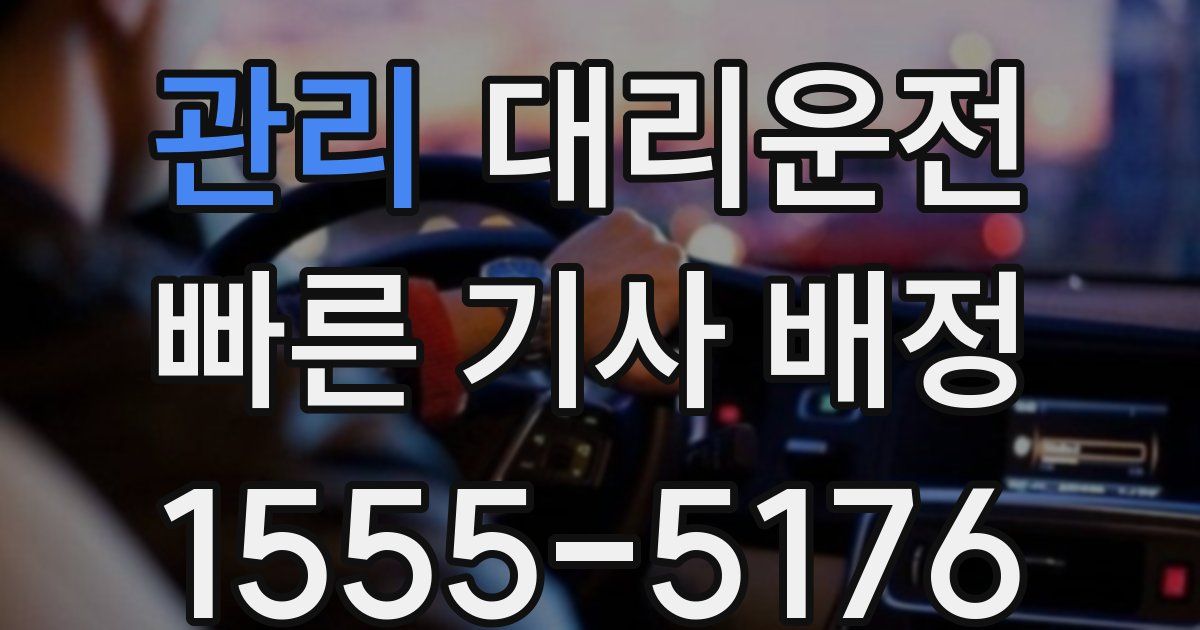일일대리기사
