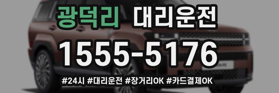 광덕리 대리운전