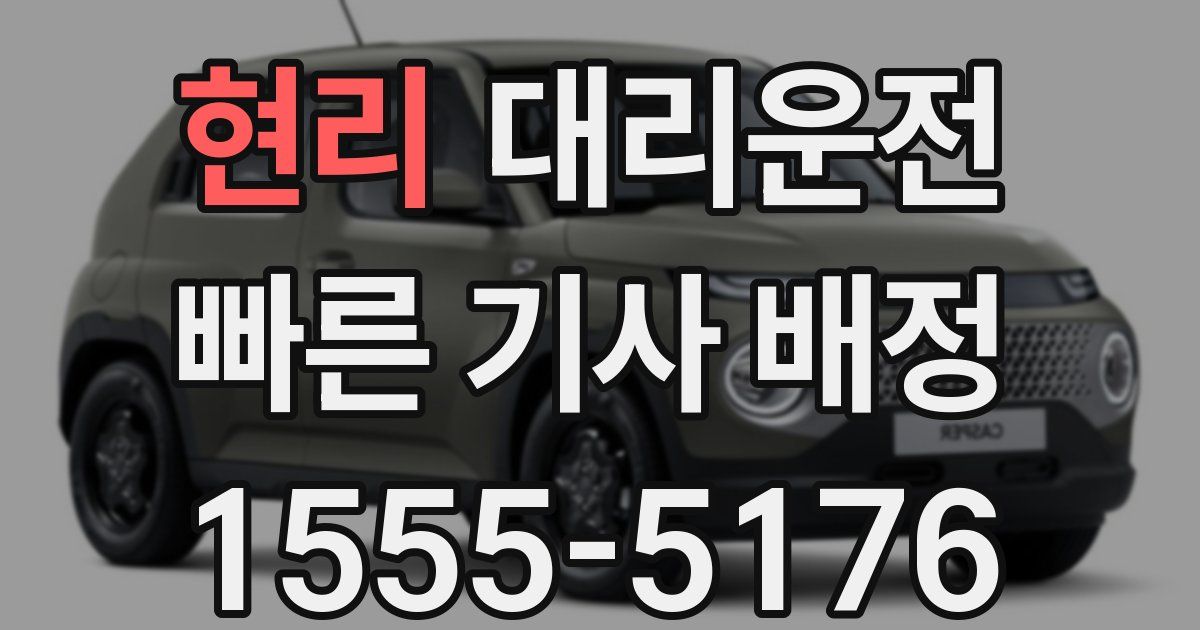 일일대리기사