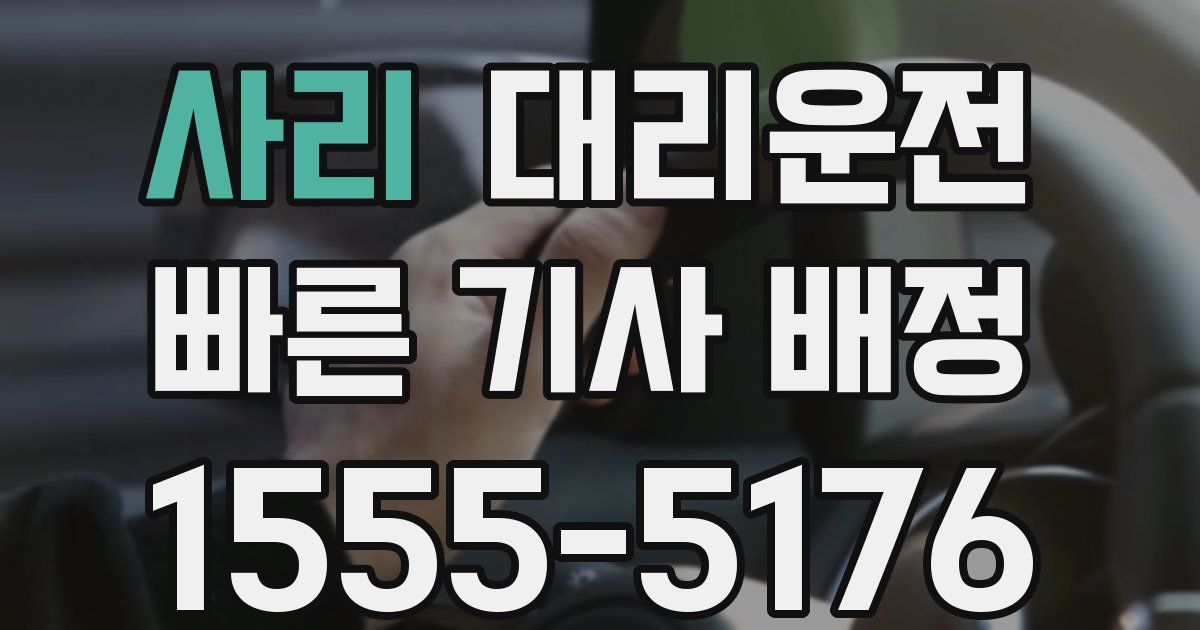 일일대리기사