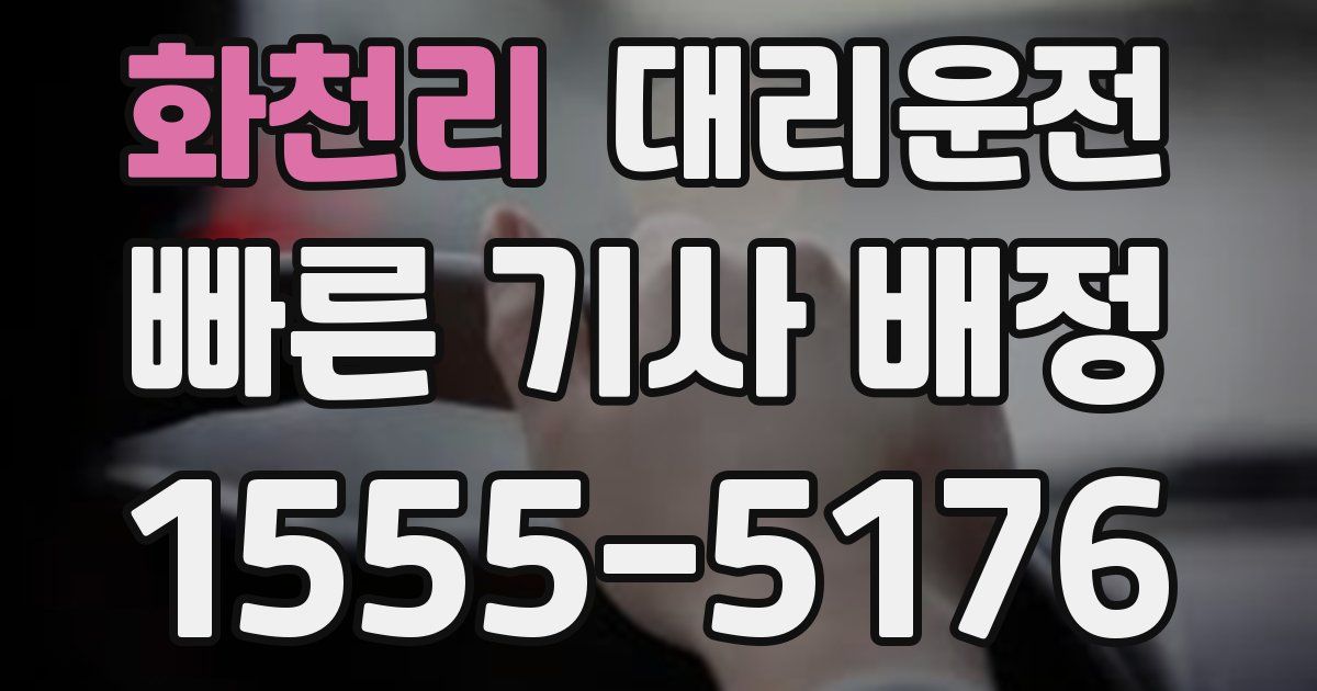 일일대리기사