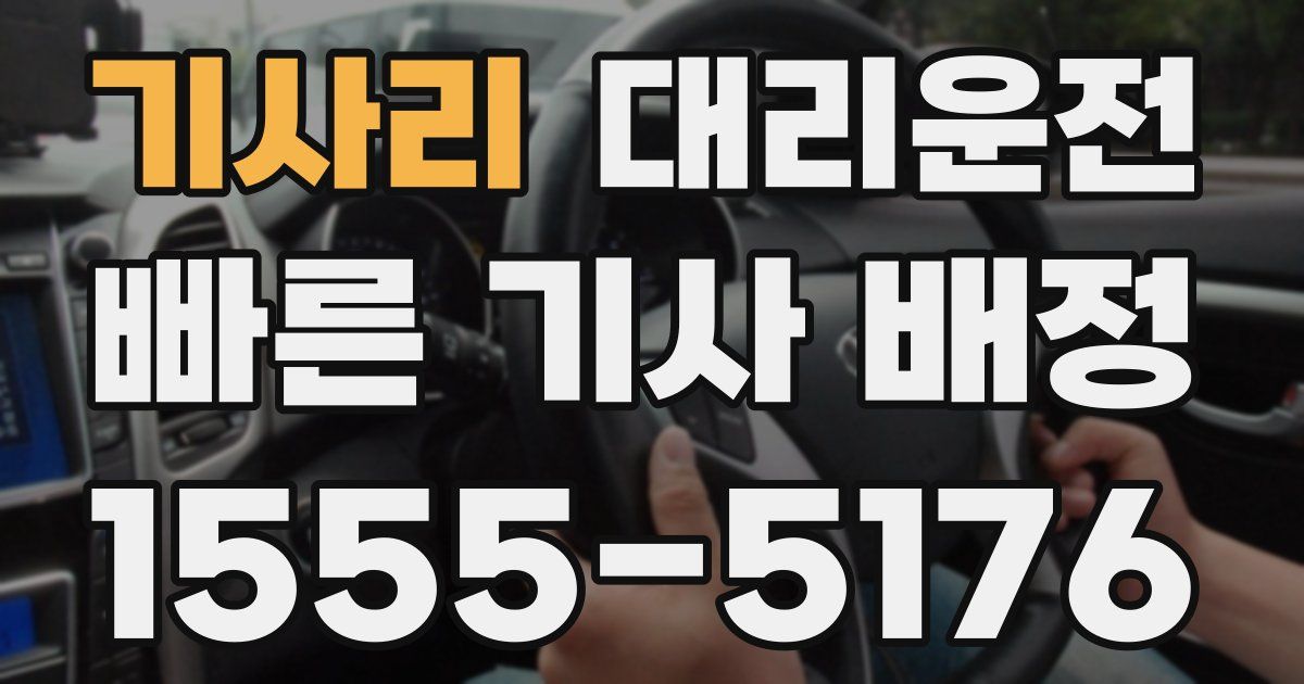 일일대리기사