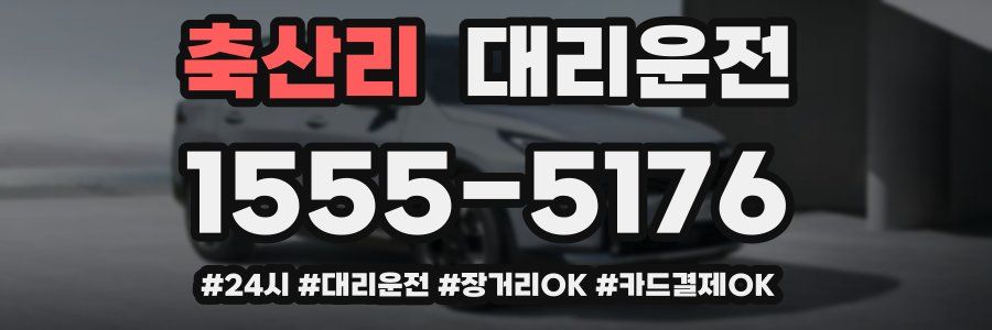 축산리 대리운전