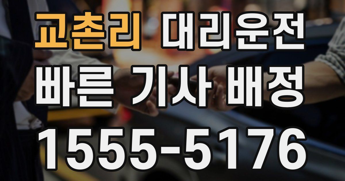 일일대리기사