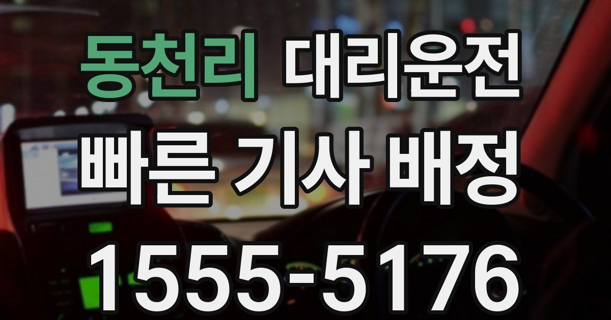일일대리기사